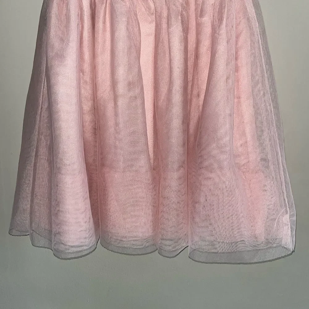 CHILDREN’S PLACE GIRLS SIZE LARGE 10/12 PINK SEQUINED DRESS